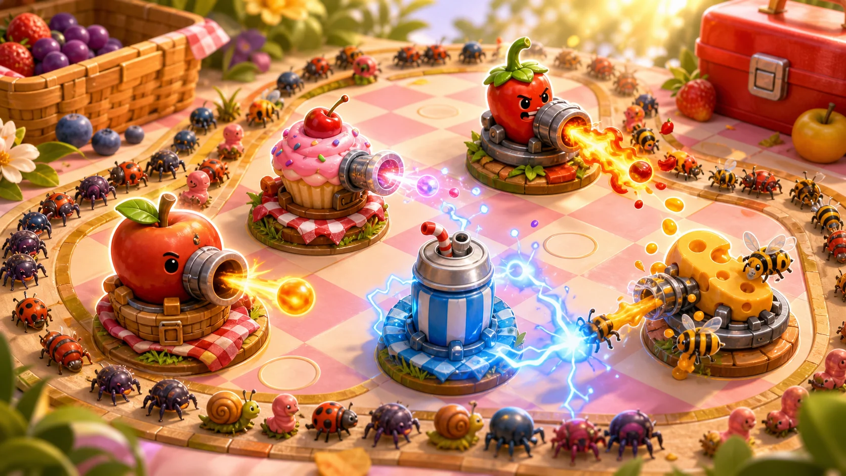 Snack Attack TD tower defense artwork